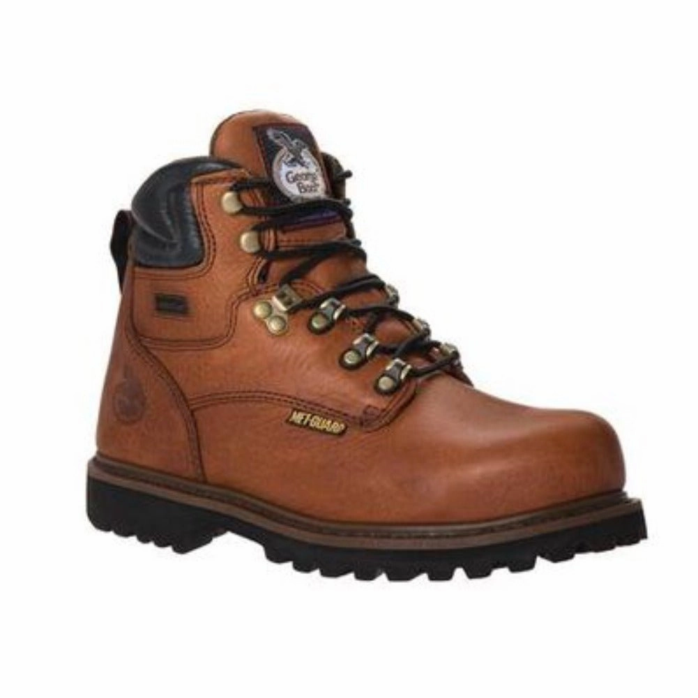 Georgia Boot Hammer Men's Internal Metatarsal Steel Toe Work  Boots G6315 In Brown Weekend Ready