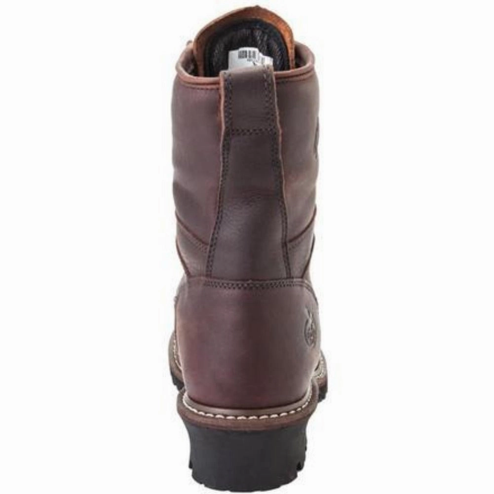 Surfer Quick Drying All Day Worker Georgia Boot Loggers Men's Waterproof Soft Toe Work Boots G7113 In Brown