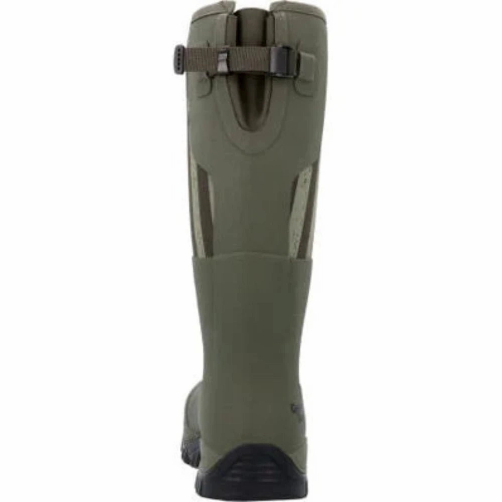 Archaeologist Gold Shine Georgia Boot Rubber Men's Pull-on Work  Boots Gb00559 In Green