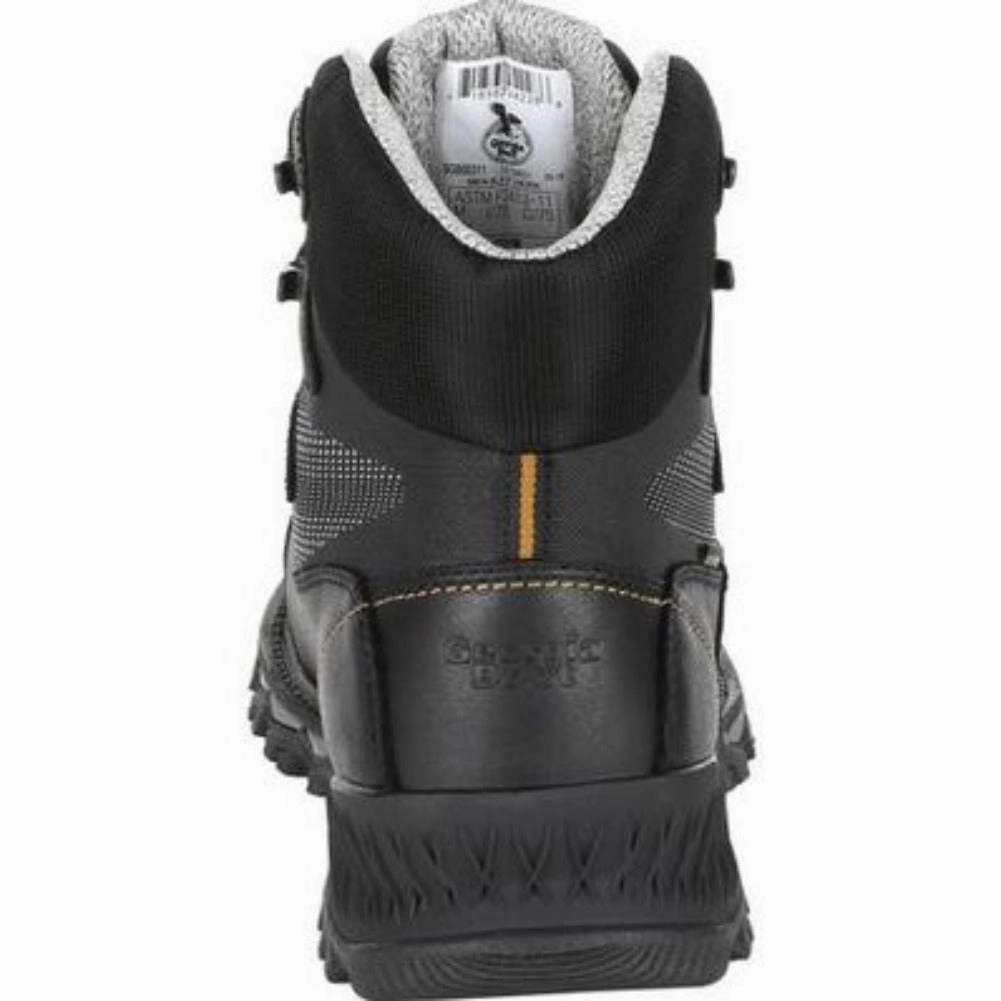 Georgia Boot Rumbler Men's Composite Toe Waterproof Boots Gb00311 In Black Padded Interior Cold Climate