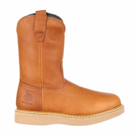 Georgia Boot Wedge Men's Wellington Boots G5153 In Barracuda Gold All Weather Mountain Climber