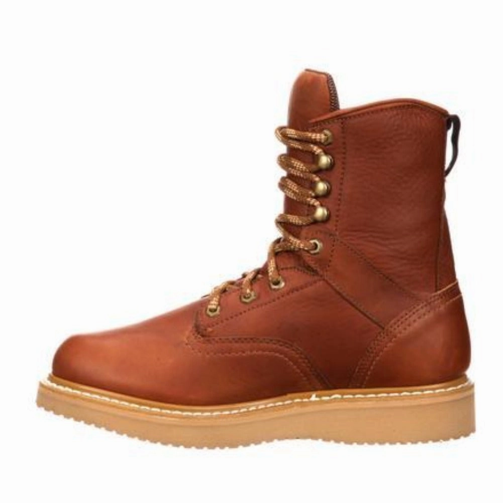 Georgia Boot Wedge Men's Work Boots G8152 In Barracuda Gold Toe Protection Tech Torsional Rigidity Frame