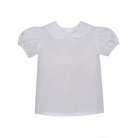 HypoallergenicFabric Girl's White Blouse - S/S
