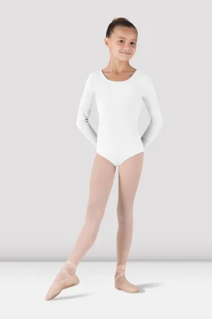Girls Basic Long Sleeve Leotard model venue