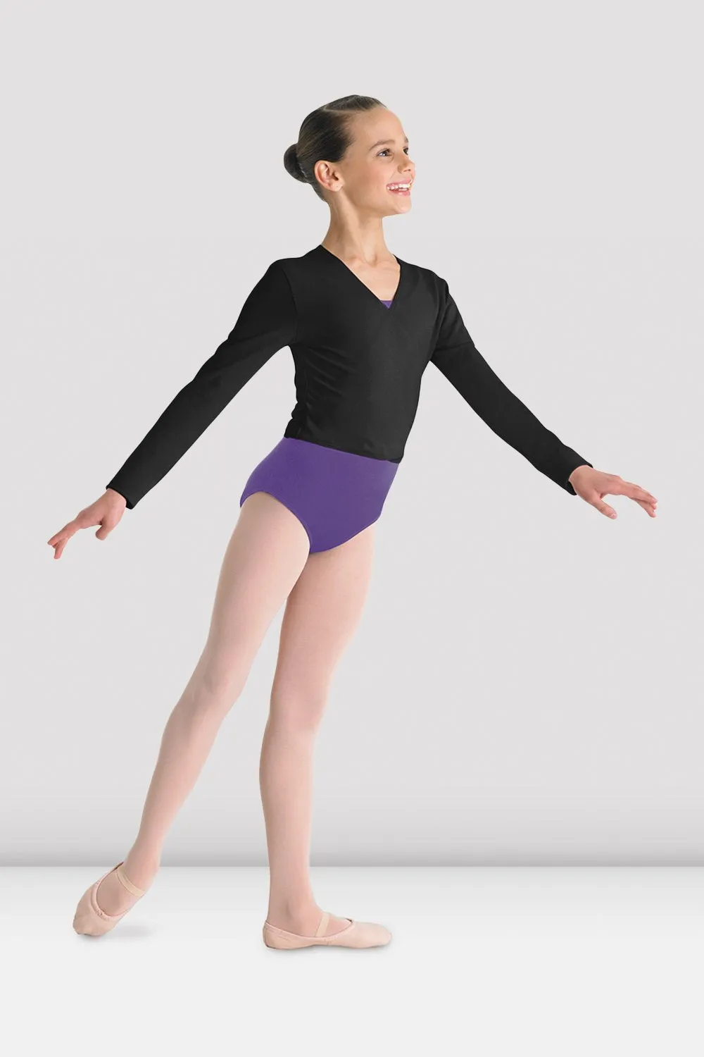 gas Breathable activewear Girls Cross Front Top