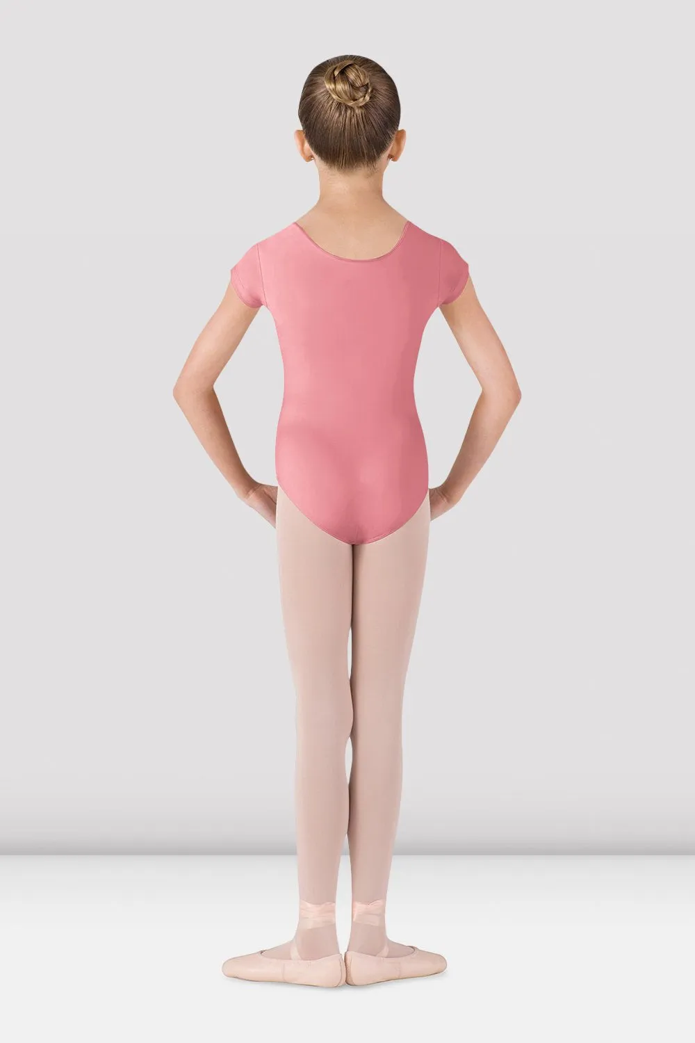 Girls Dujour Cap Sleeve Leotard TemperatureRegulating Layer