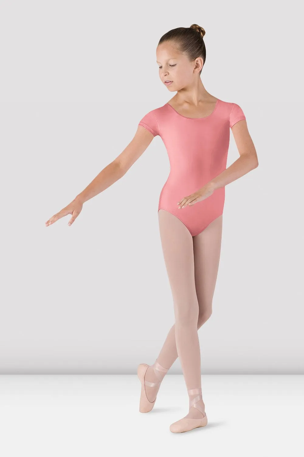 Girls Dujour Cap Sleeve Leotard youth clothing HighImpactSupport