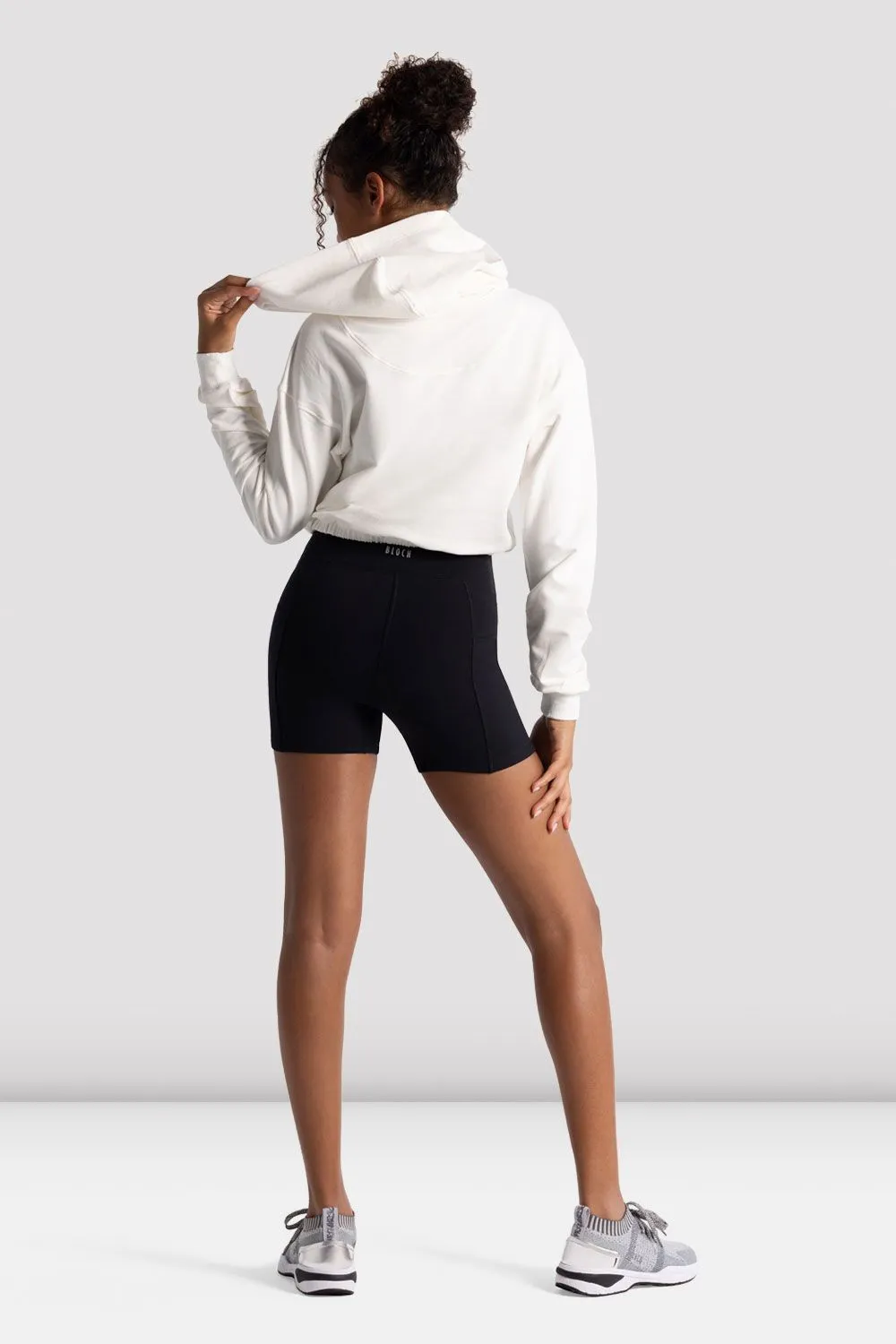 Girls Freestyle Rhythm Cropped Hoodie Sun Protection