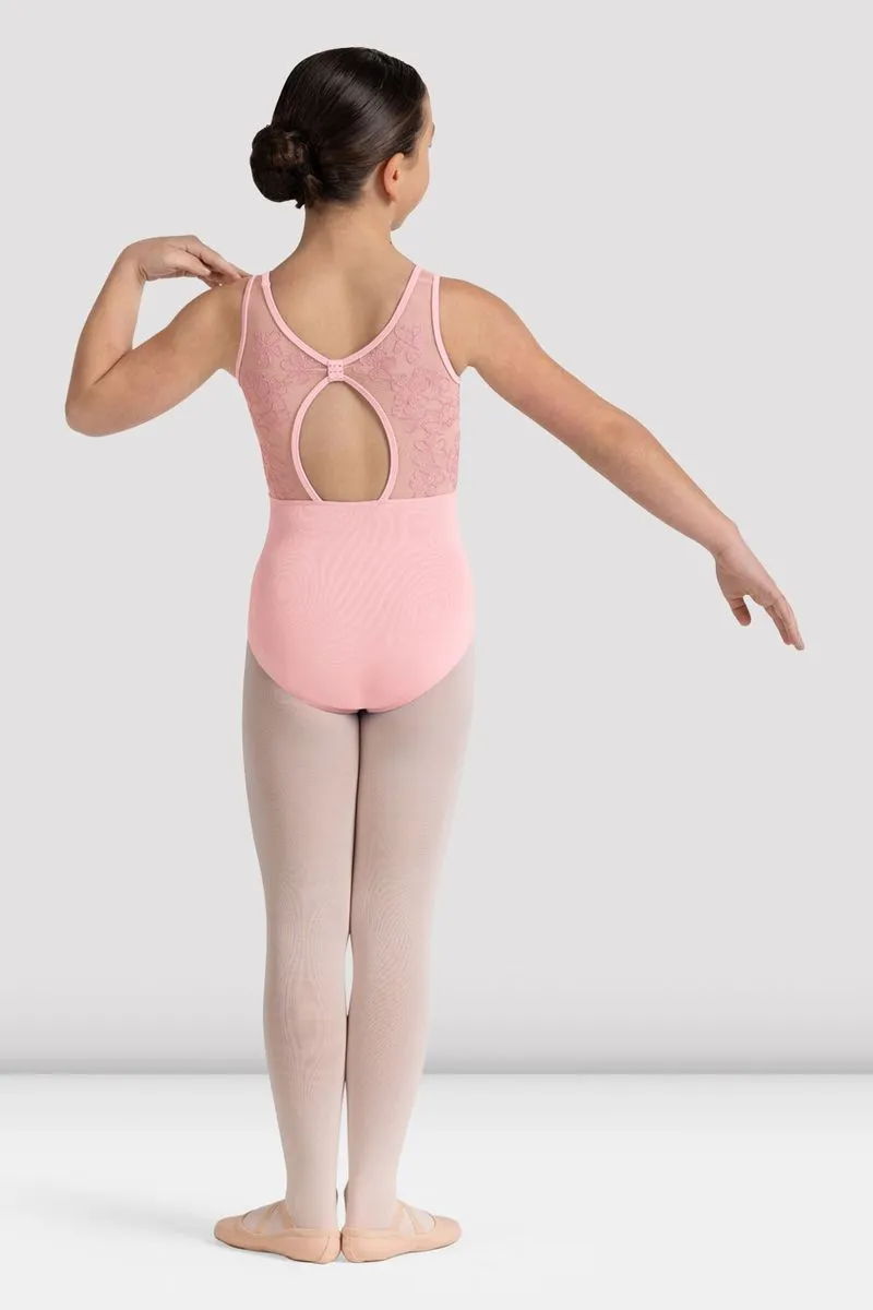 Girls Lulu Floral Tank Leotard snowboarding