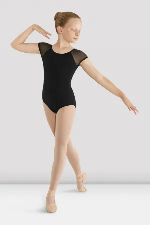 Girls Mirella Mesh Cap Sleeve Leotard wellness center quality venue