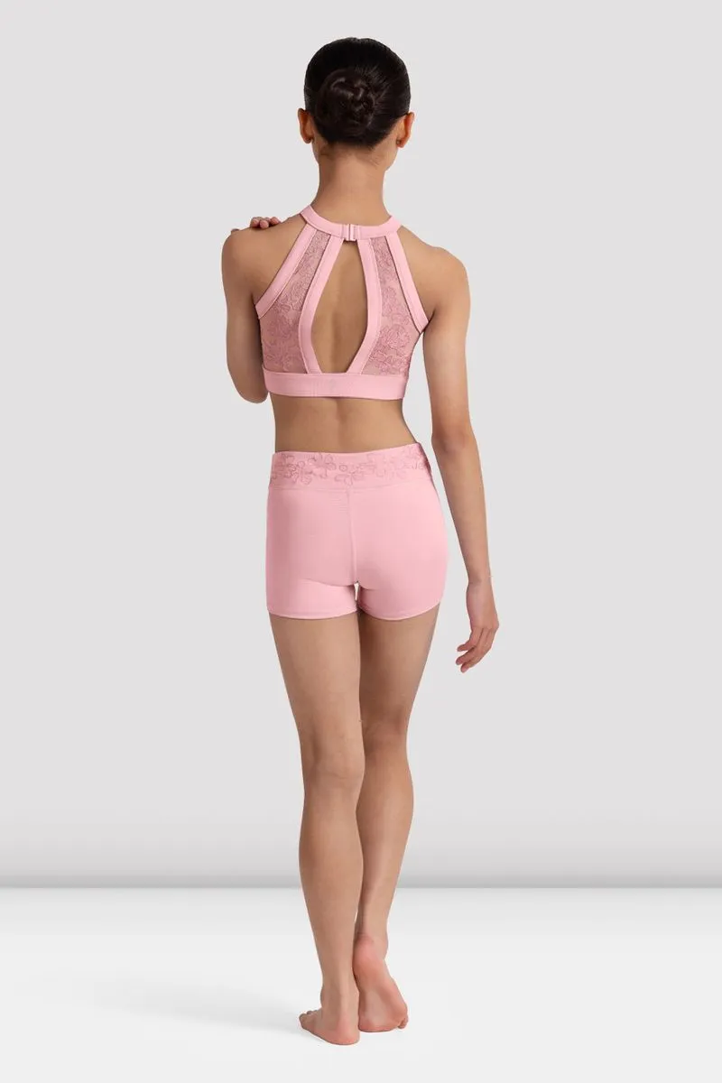 Flatlock Seam Technology Girls Modena Floral Crop Top