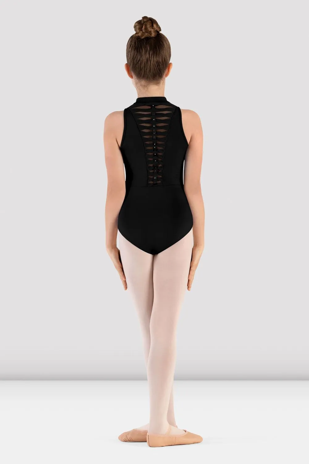 FrictionFree Inner Layer DualLayerVentilation Girls Rosey Zip Front Leotard