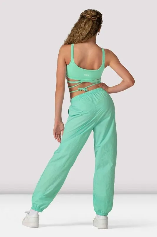 crystal Flexible Waistband Girls Signature Tie Waist Crop Top