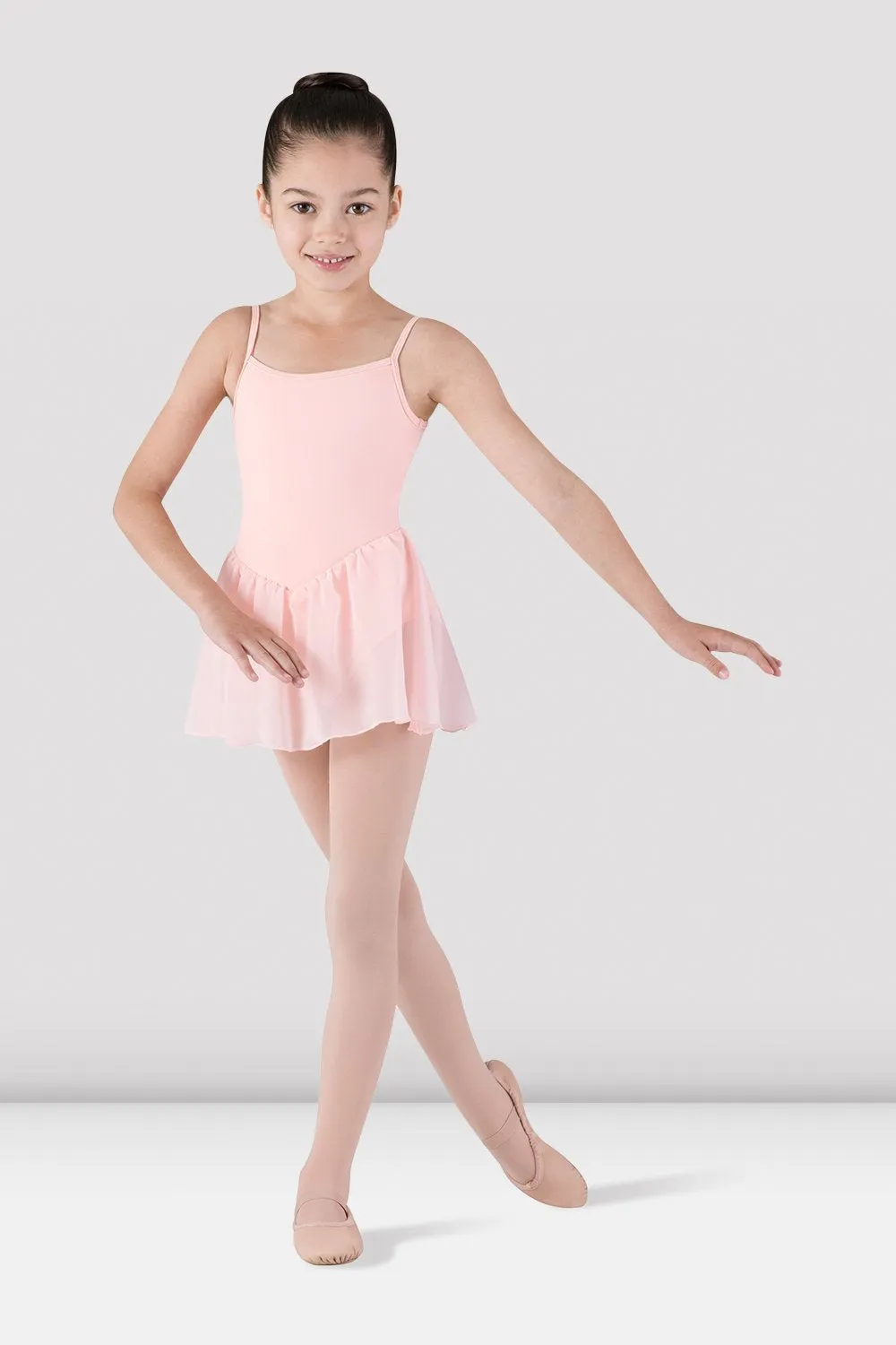 NonRestrictiveDesign Girls Skirted Camisole Leotard