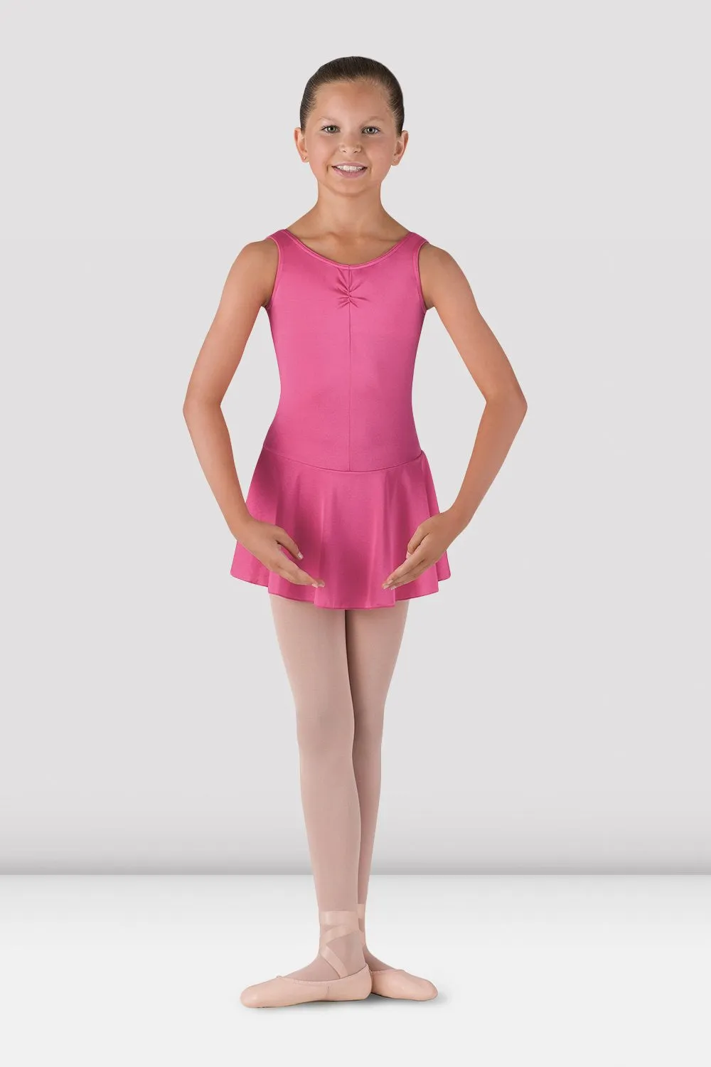 DoubleStitched Durability Modern Girls Skirted Tank Leotard