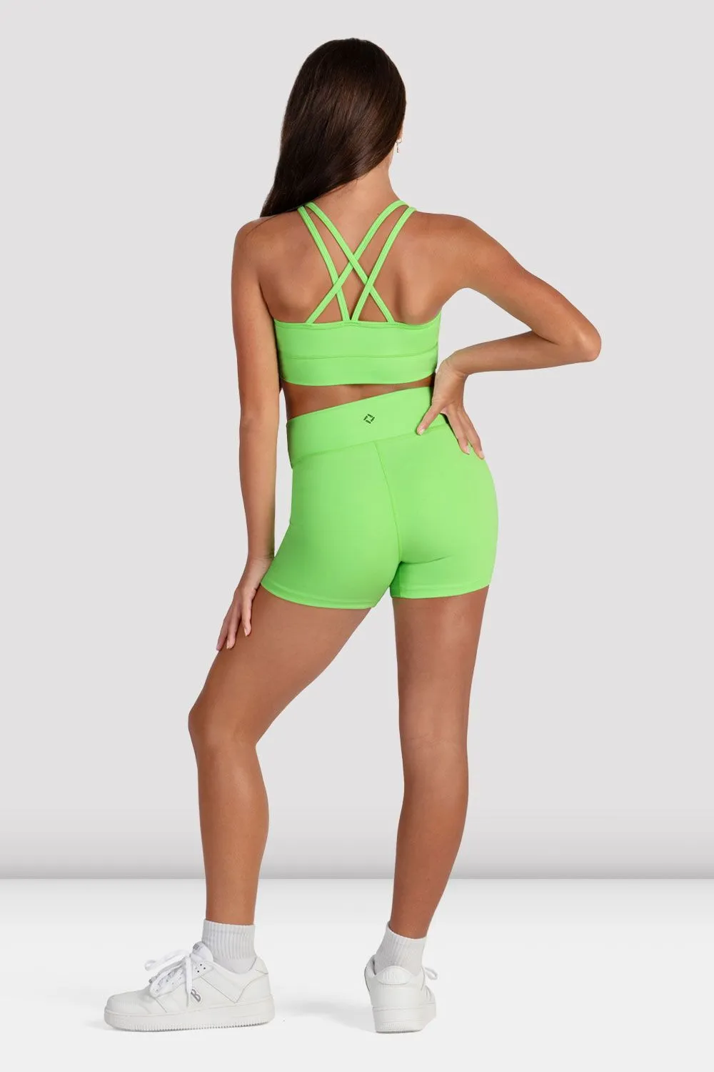 Girls Striker High Waist Short Minimal Bounce Design Reinforced Knee Articulation