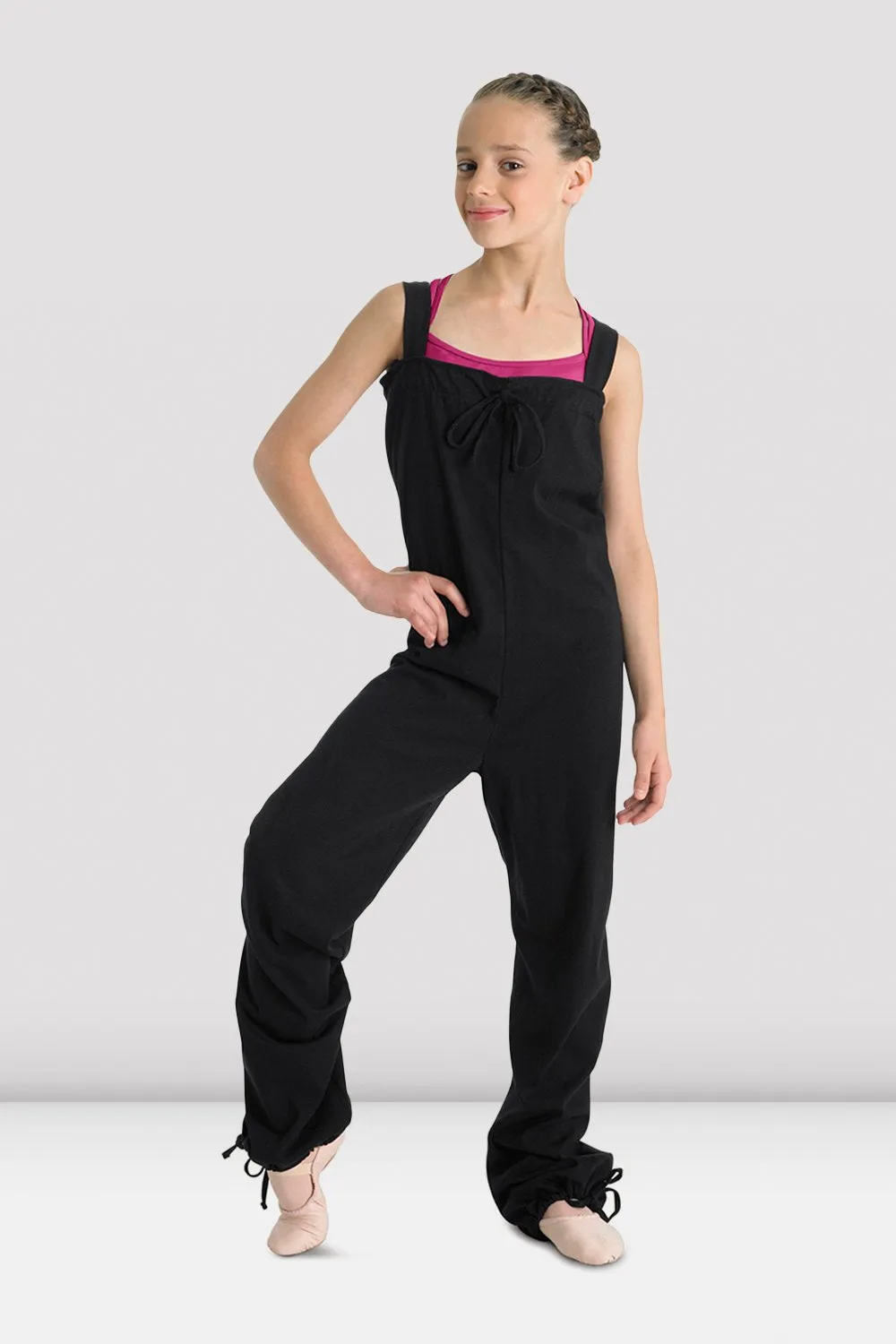 Sport-Ready Apparel Girls Tendu Warm Up Jumpsuit