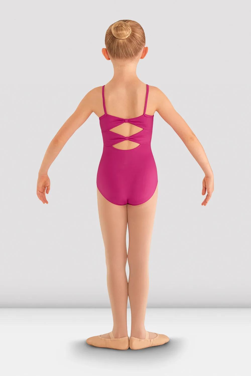 Girls Vehement Bow Back Leotard Expedition gear video shoot