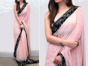 Designer Nomi Ansari Ready in stock NEW Stitched sarees easy to wear no hassle to tie up Refined Line Sleek Design