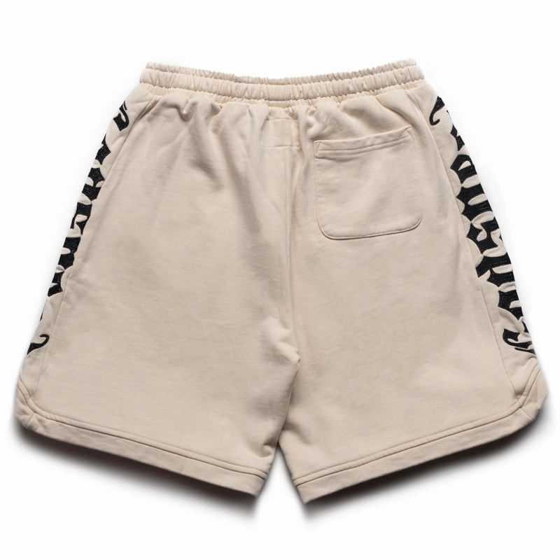 Flexible Waistband Godspeed New York Courtside Shorts - Bone