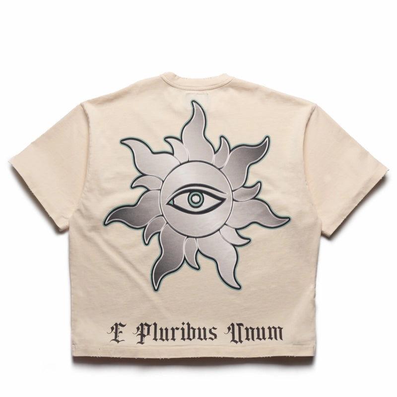 Stylish Layer Godspeed New York JFK To MIA Tee - Bone