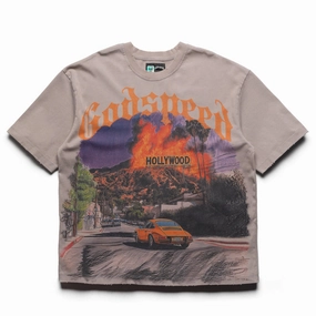 Godspeed New York Los Scandalous Tee - Stone Wash MicroPerforatedTexture NoSlip Hem
