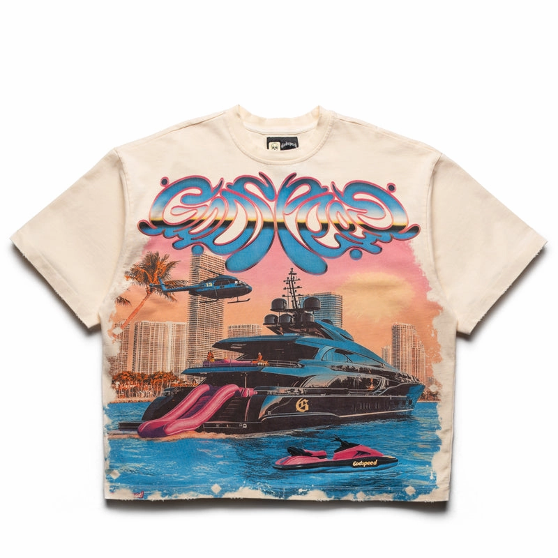 Casual Comfort Godspeed New York Memento Vivere Tee - Bone