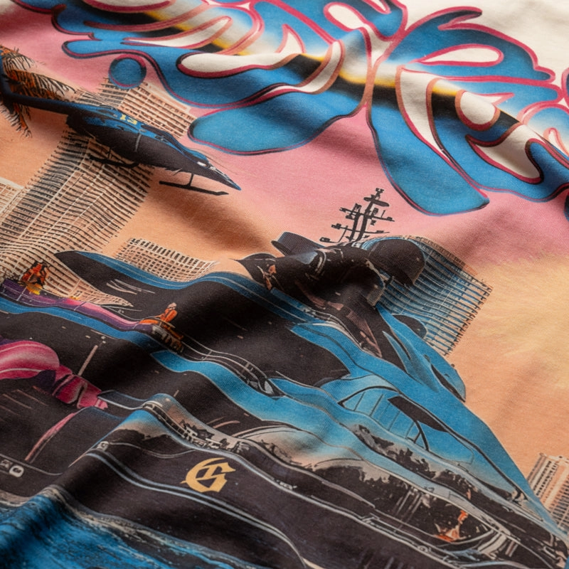 ElasticCuffDesign Godspeed New York Memento Vivere Tee - Bone