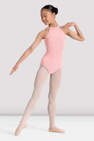 Girls Kiki Floral Halterneck Leotard AntiPilling Fabric finish
