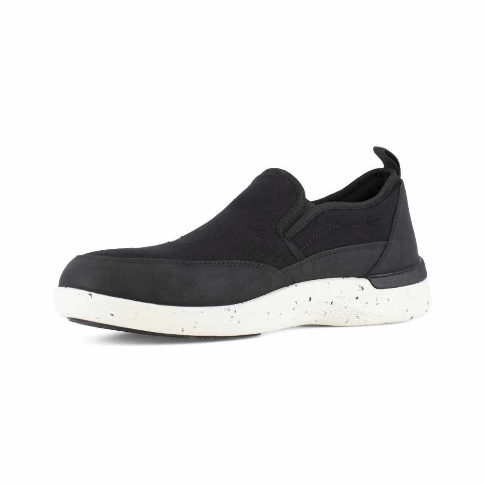 Shock absorption system Rockport Work Slip-on Men's Composite Toe Shoe's Rk4676 In Black