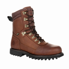 Rocky Ranger Men's Waterproof 800G Insulated Outdoor Boots Rks0438 In Brown Low Profile All Day Worker Fashionable Look