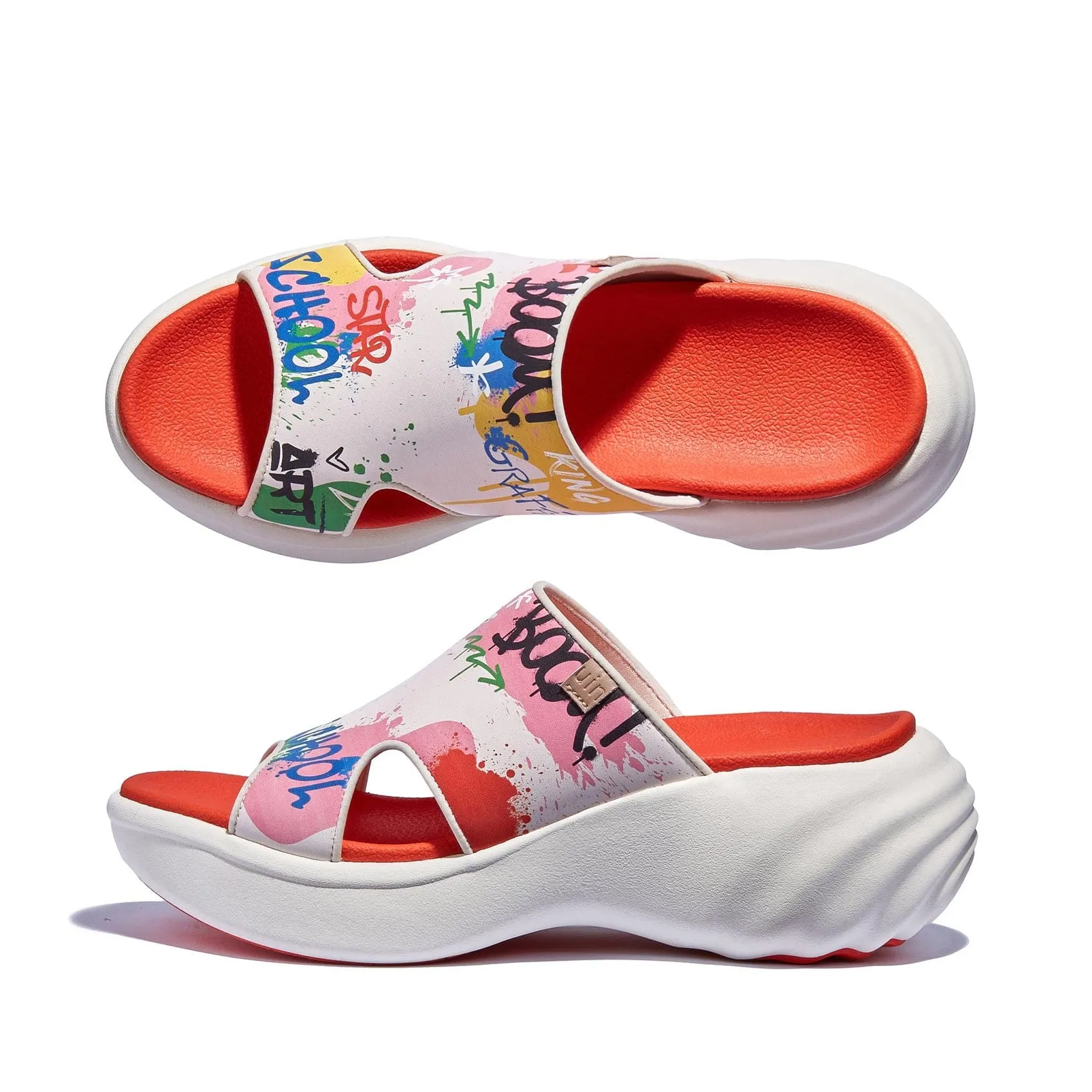 Light Footwear Supportive Design Graffiti Youth Sitges III Women