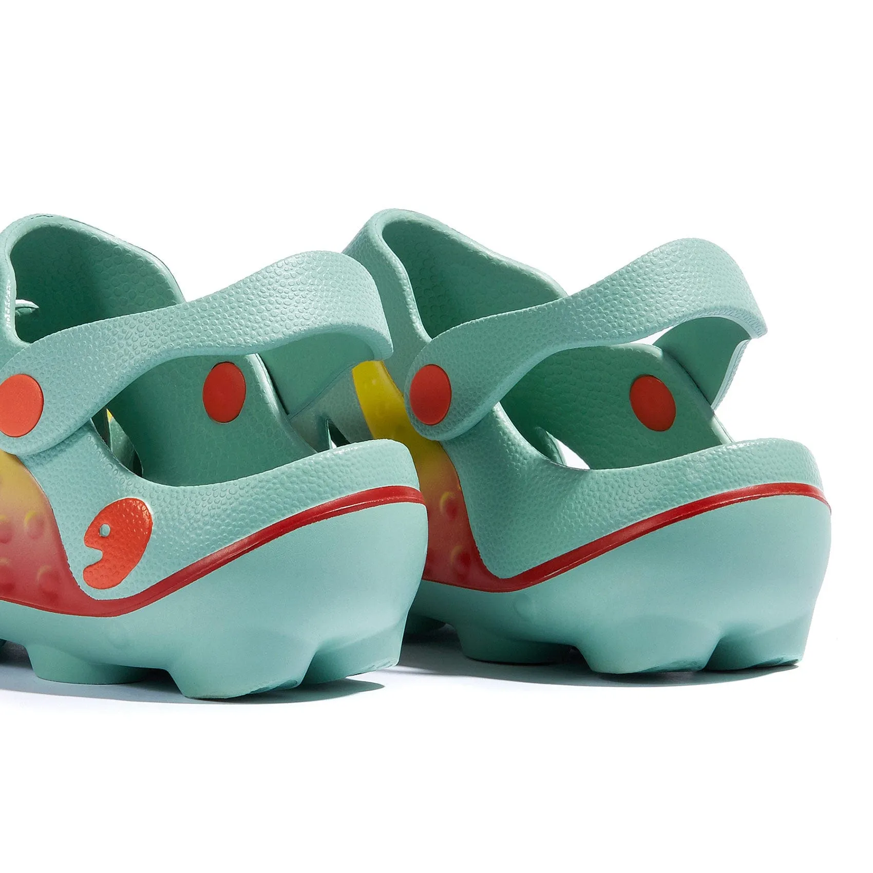 Chic Vacation Footwear Durable Footwear Green & Red Octopus I Women