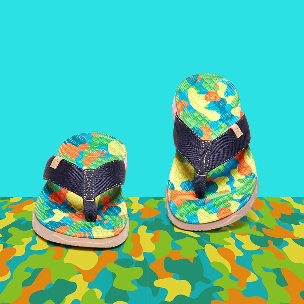 Quick Dry Material Trendy Casual Footwear Greenery Women Majorca Flip Flops