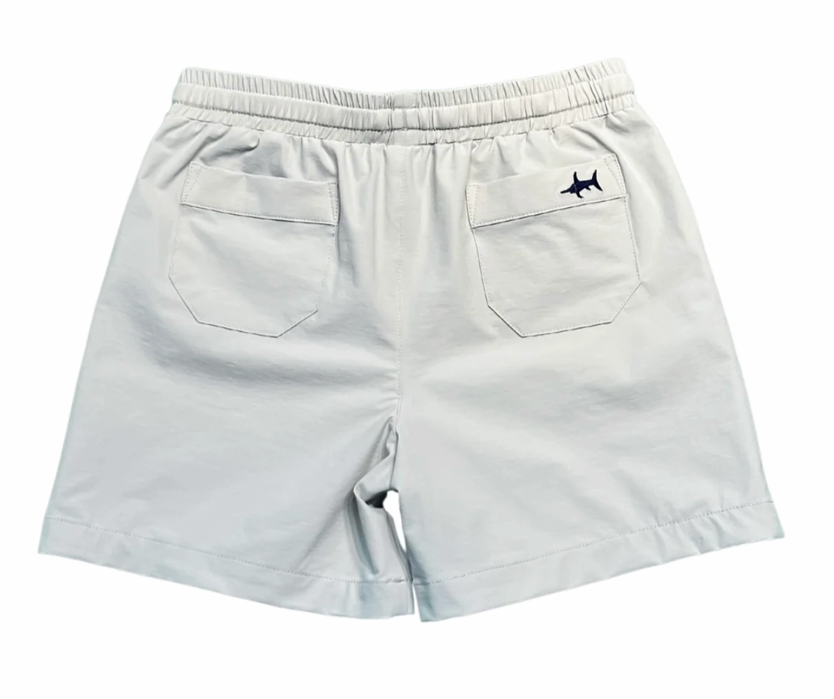 LowMaintenanceMaterial BreathableLining Grey Topsail Performance Short