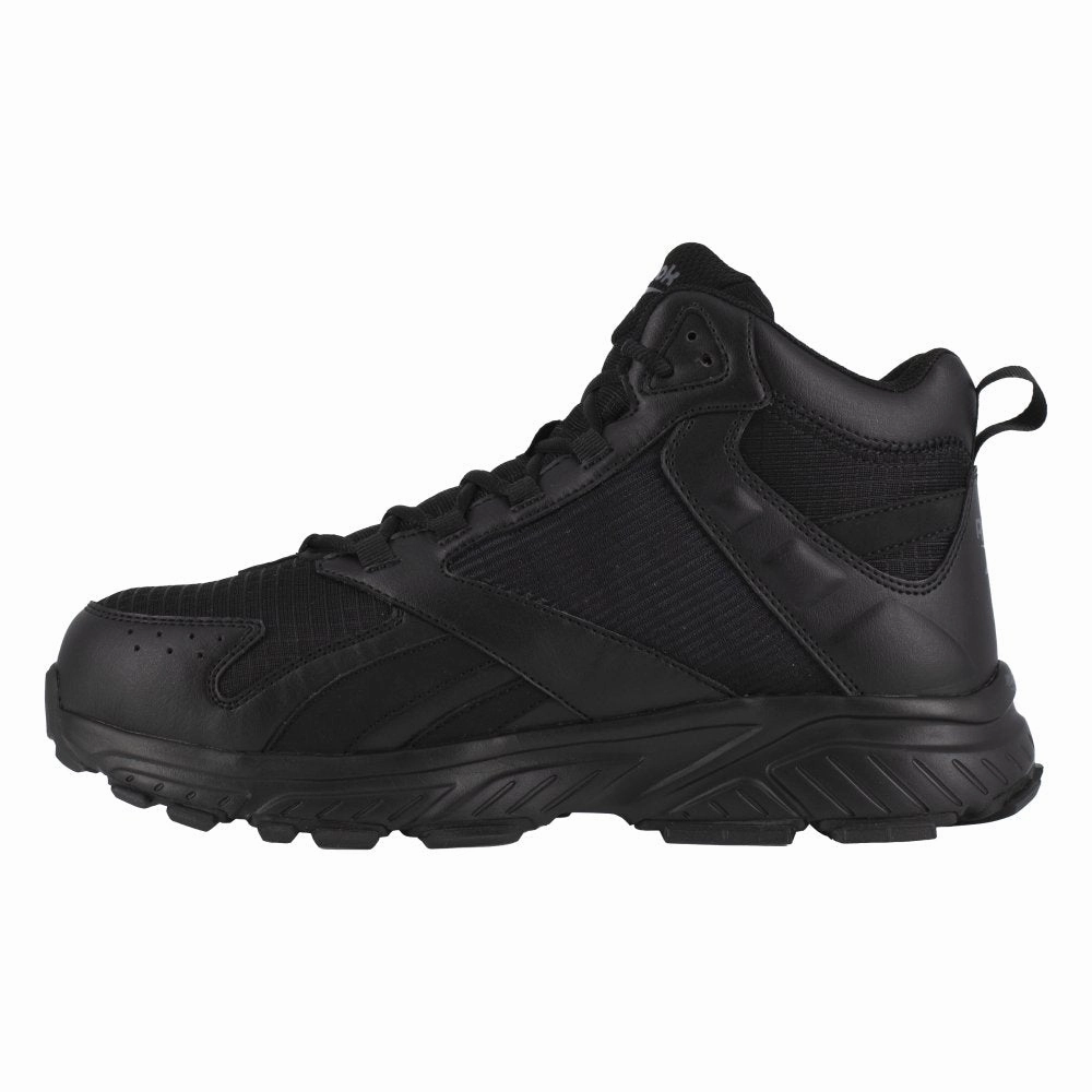 Reebok Retro Trail Hiker With Cushguard Internal Met Guard Men's Composite Toe Shoe Rb3263 In Black Ultra Comfort Footwear