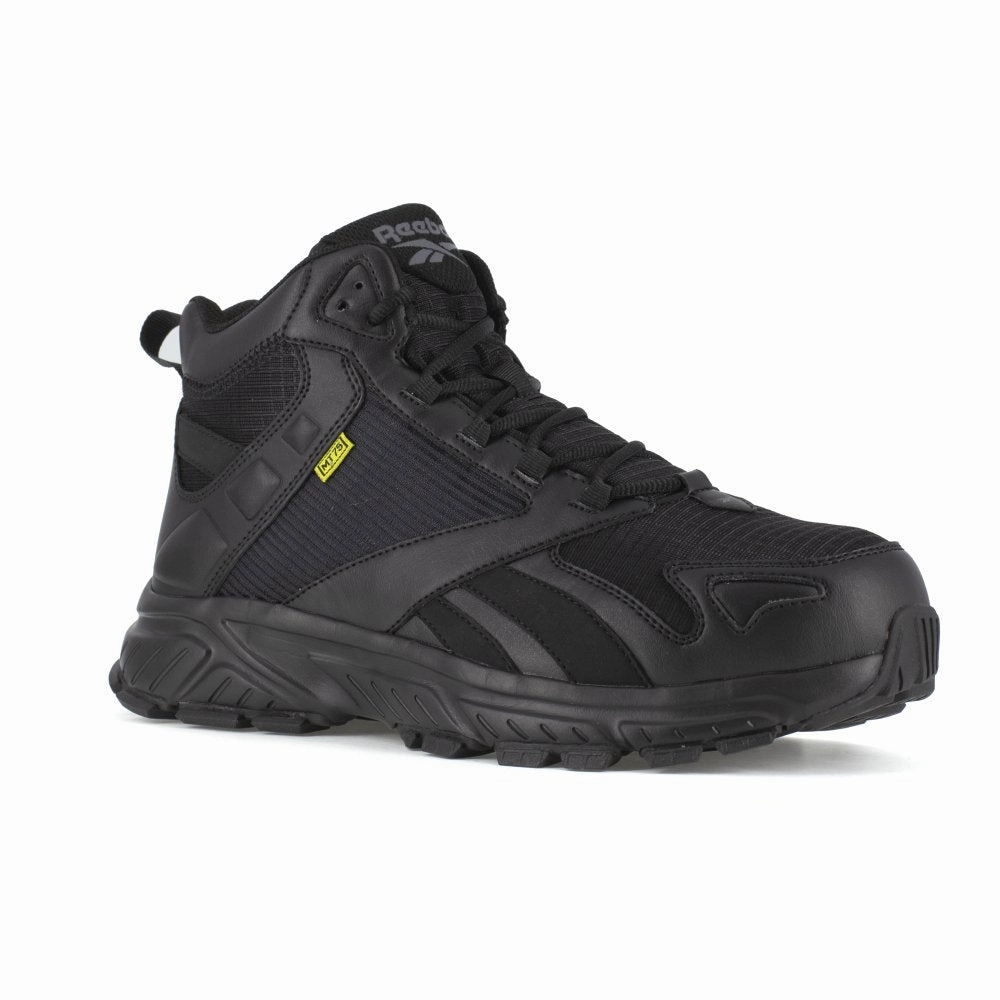 Non Slip Design Abrasion resistant Reebok Retro Trail Hiker With Cushguard Internal Met Guard Men's Composite Toe Shoe Rb3263 In Black