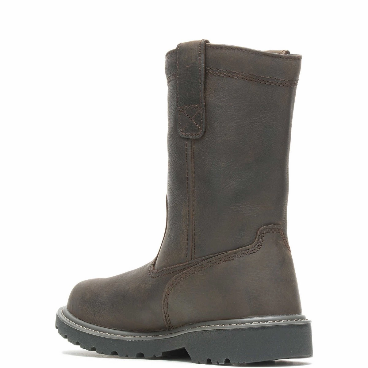 Heavy Protection Gear Superior Grip Footwear Wolverine Floorhand Waterproof 10" Wellington (w10682) Men's Soft Toe Work Boot In Dk Brown