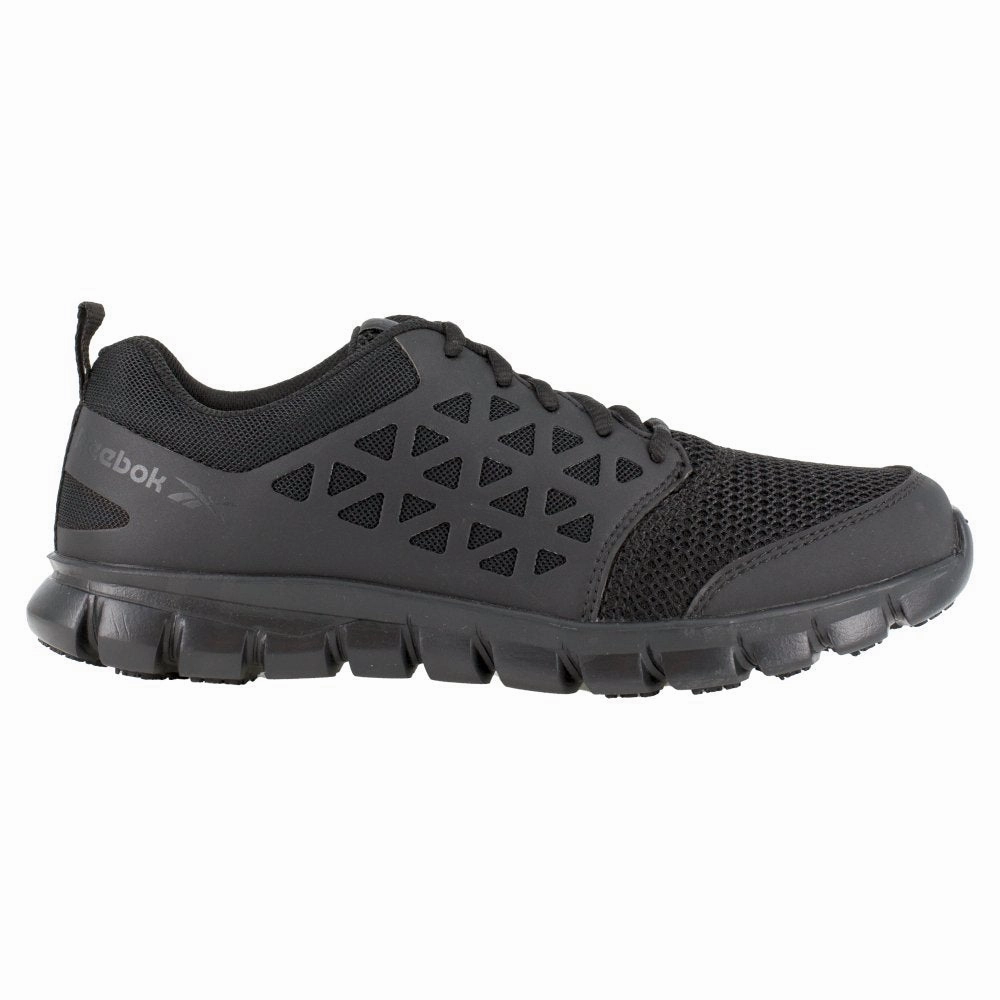 Reebok Women's Sublite Cushion Athletic Work Shoe Soft Toe Rb435 In Black Power Grip Ankle Support Gear