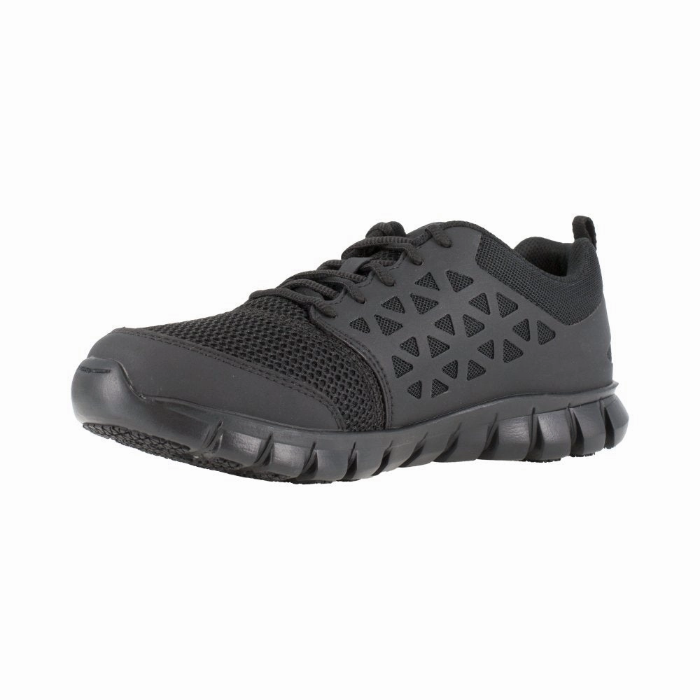 Reebok Women's Sublite Cushion Athletic Work Shoe Soft Toe Rb435 In Black High-Performance Design