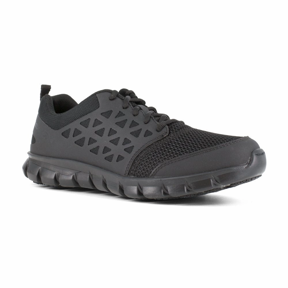 Reebok Women's Sublite Cushion Athletic Work Shoe Soft Toe Rb435 In Black Dynamic support