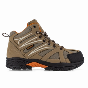 Iron Age Work Surveyor IA5401 Men's Waterproof Trail Hiker In Brown Professional Safety Gear Rough Terrain