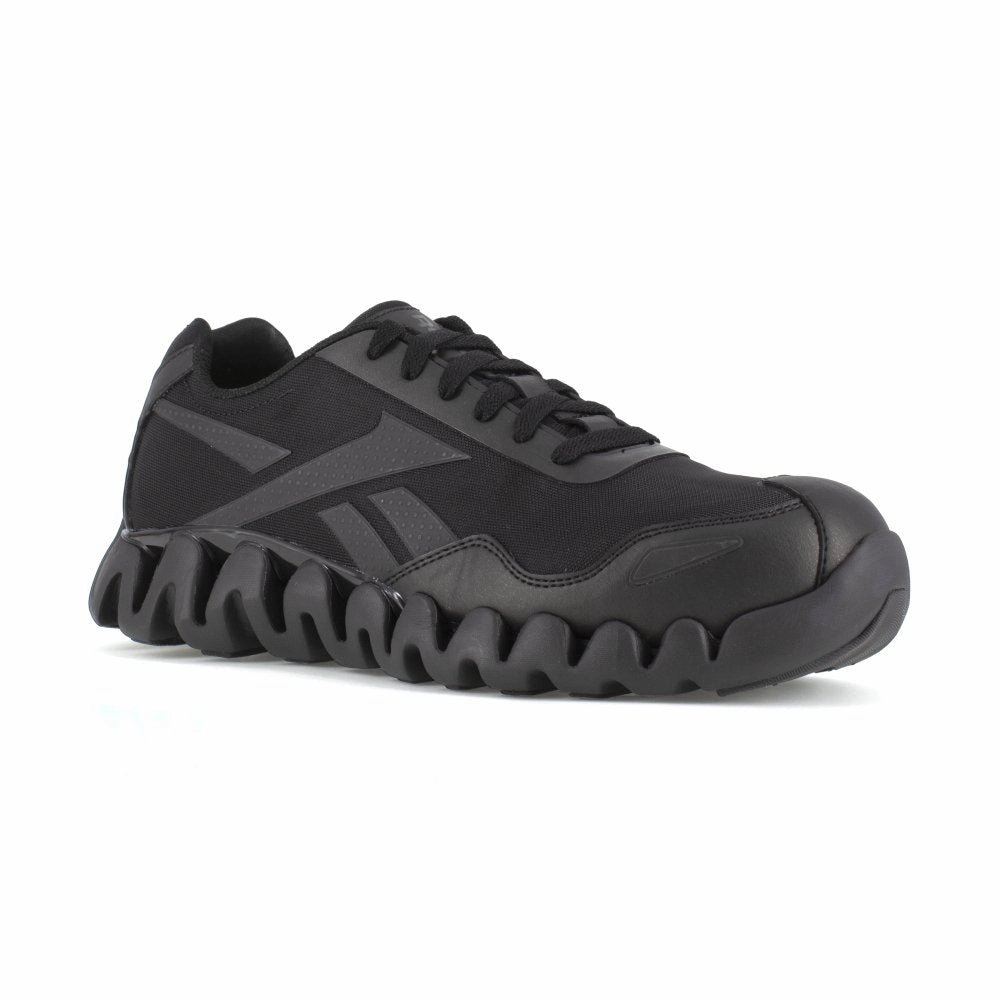 All-day Traction All-day Protection Reebok Zig Pulse Athletic Work Shoe Women's Composite Toe Rb319 In Black