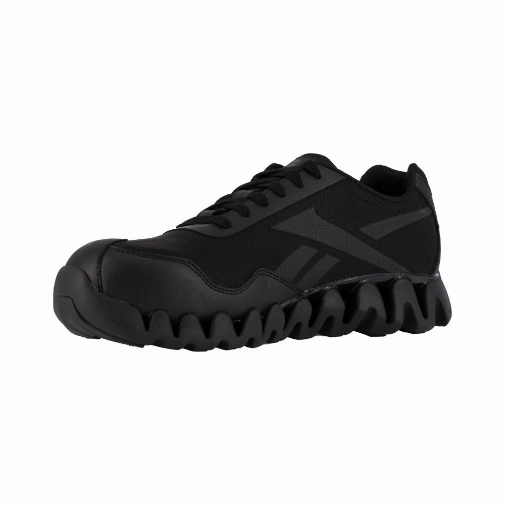 Reebok Zig Pulse Athletic Work Shoe Women's Composite Toe Rb319 In Black Reinforced Design All-day Protection