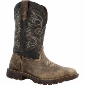 Rocky Legacy 32 Men's Waterproof Pull-On Soft Toe Work Boots Rkw0389 In Brown Free Spirit