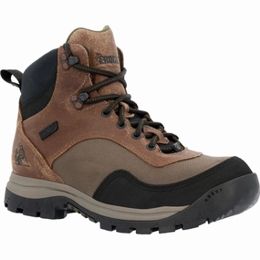 Seamless Comfort Backcountry Camper Rocky Lynx Men's Outdoor Soft Toe Boots Rks0629 In Brown