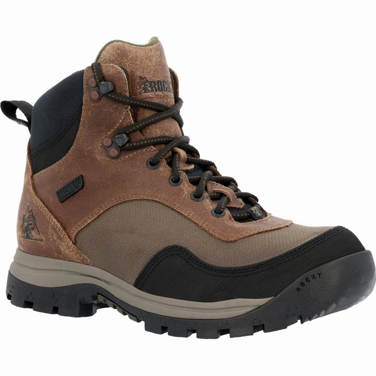 Seamless Comfort Backcountry Camper Rocky Lynx Men's Outdoor Soft Toe Boots Rks0629 In Brown