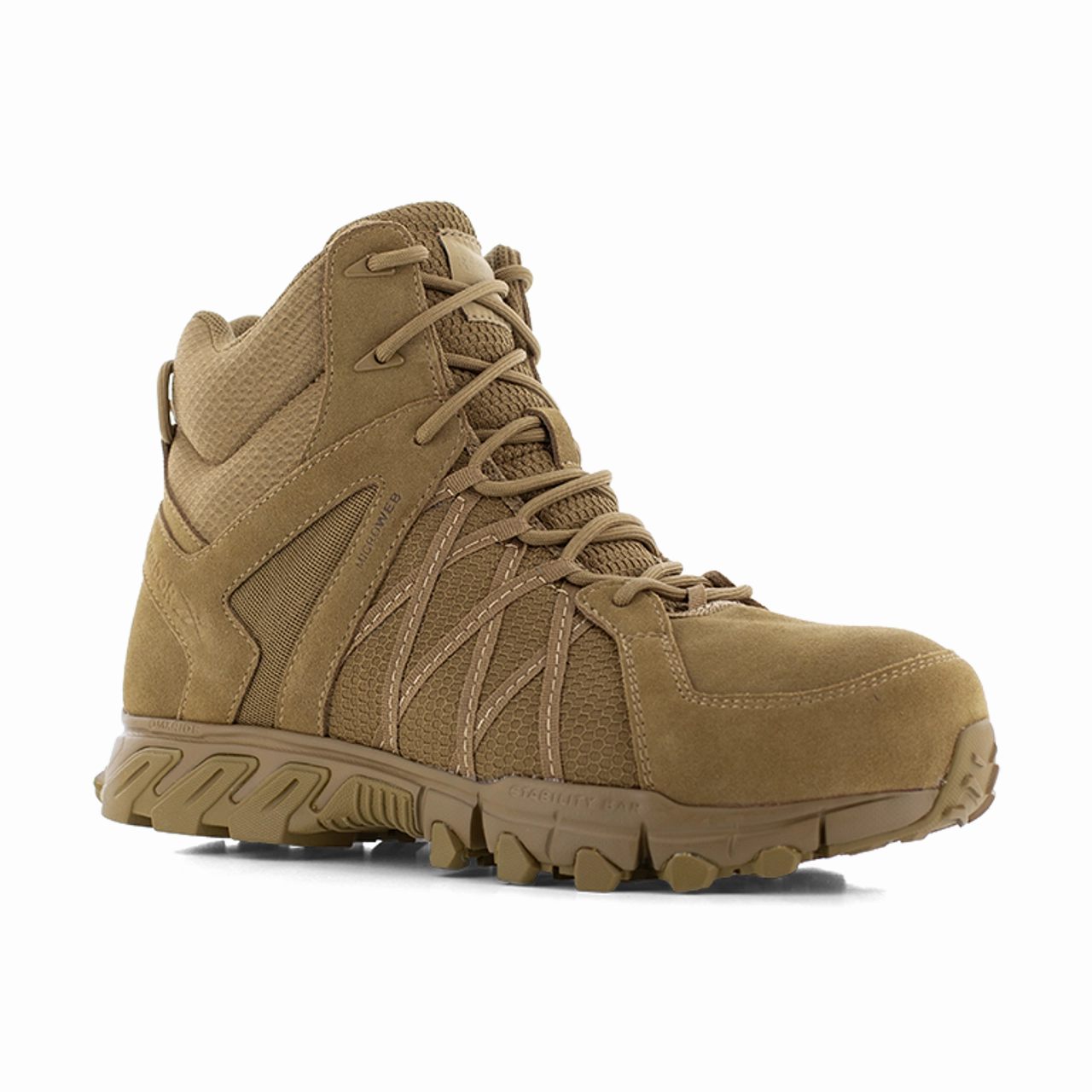 Reebok Work RB3451 Trailgrip Tactical Men's in Coyote Ultra Durable TPU Shell forest running shoes