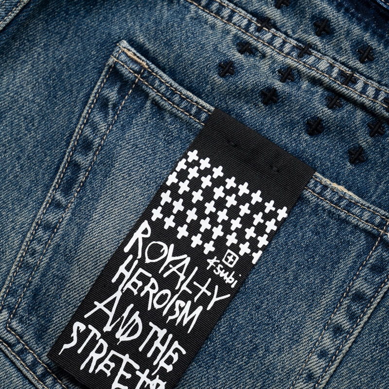 Royal Mode Ksubi Anti K Gasoline Denim Pant - Indigo