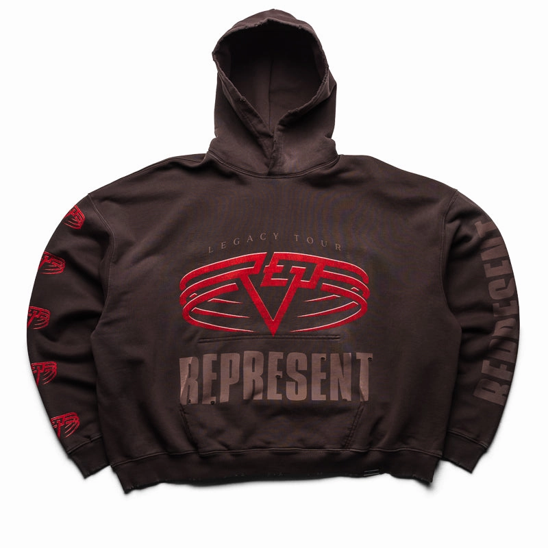 Stylish Fashion Represent Reversible Living Legacy Tour Hoodie - Nero